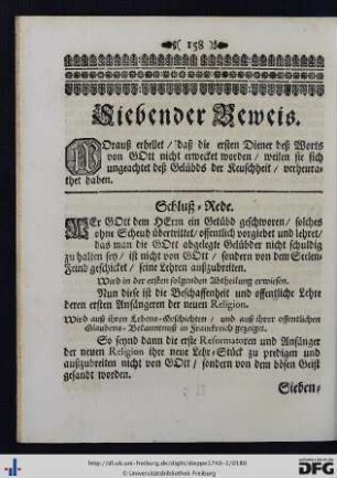 Siebender Beweis.