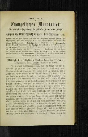 Wichtigkeit der täglichen Vorbereitung im Lehramte : Konferenzvortrag