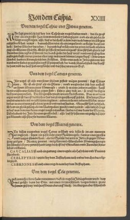 Von dem vogel Catreus genennt.