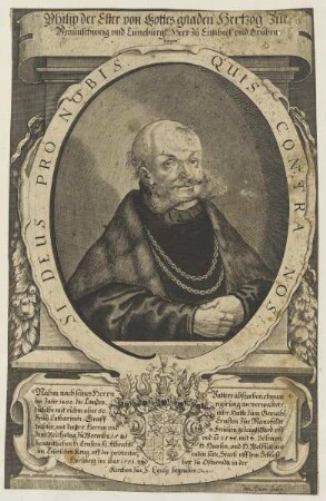 Bildnis des Philip der Elter Hertzog zue Braunschweig vnd Lüneburgk