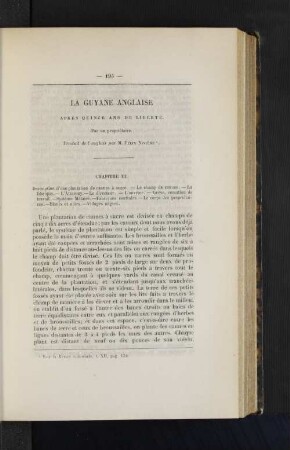 La Guyane anglaise