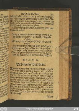 (CXLII.) Die bestraffte Blutschand.
