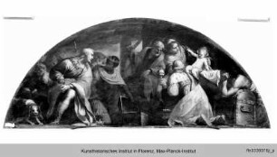Lünettenbild: Anbetung der Könige