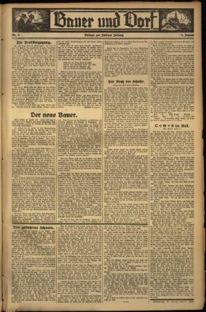 Zweite Ausgabe vom Freitag, den 05. Januar 1934.