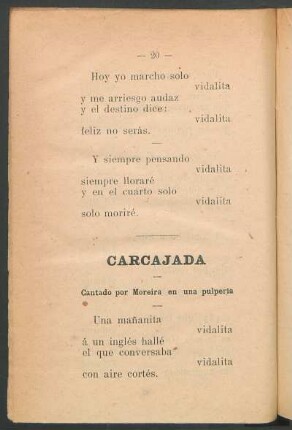 Carcajada : Cantado por Moreira en una pulpería