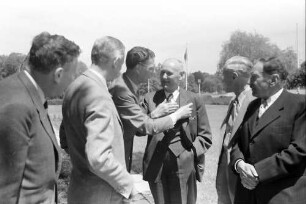 Bad Schachen: Paul H. Müller, Adolf Butenandt, Graf Lennart Bernadotte, Gerhard Domagk, William P. Murphy, Hans v. Euler-Chelpin