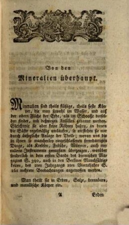 Ludwig Rousseau's der Weltweisheit und Arzneywissenschaft Doctors ... in die Naturlehre, Arzney- Kammeral- und Polizeywissenschaften einschlagende, dann Vorurtheilen und Aberglauben entgegenstehende kurze Erinnerungen seiner chemisch-mineralogischen Lehrstunden für seine Schüler