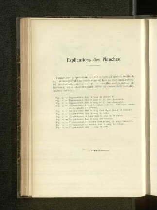 Explications des Planches.