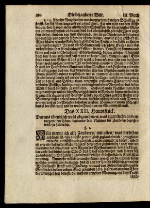 Das XXII. Hauptstück.