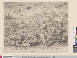 [Fünfter Tag: Gott erschafft Tiere des Wassers und Vögel]