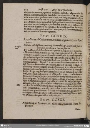 Epist. CCXXX. Augustinus ad Fortunatum, ejusdem argumenti cum superiore