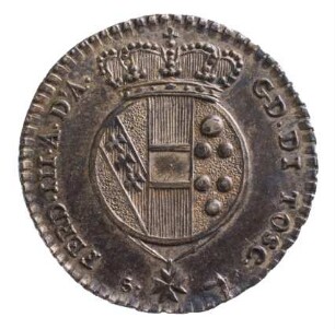 Münze, 10 Soldi, 1821