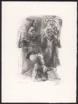 Illustration zu Hanns Eislers "Johann Faustus"