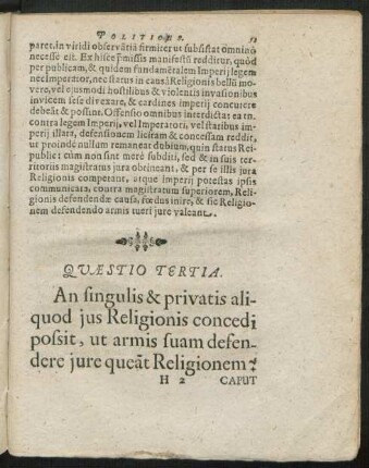 Quaestio Tertia.