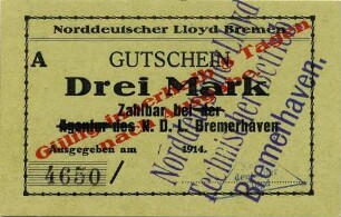 Gutschein - 3 Mark