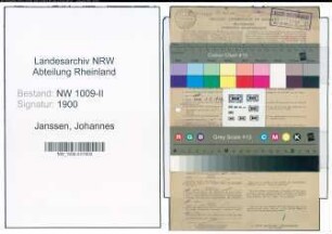 Entnazifizierung Johannes Janssen , geb. 08.07.1906 (Postschaffner)