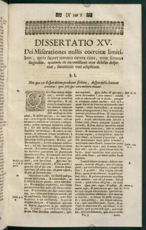 341-376, Dissertatio XV.