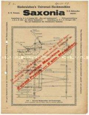 Universal-Hackmaschine "Saxonia"