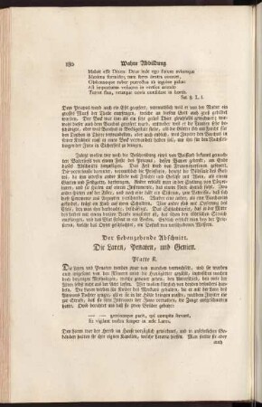 Der siebenzehende Abschnitt. Die Laren, Penaten, und Genien.