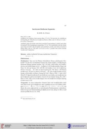 Incertarum fabularum fragmenta