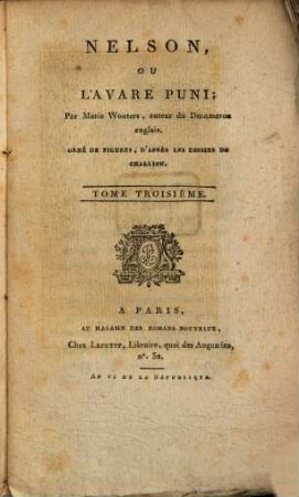 Nelson, Ou L'Avare Puni : Orné De Figures, D'Après Les Dessins De Challioux. 3