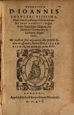 Exercitia de vita ... Salvatoris nostri Jesu Christi