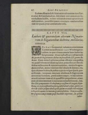 Caput VIII. - XIV.