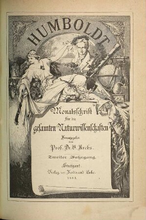 Humboldt : Monatsschrift für d. gesamten Naturwissenschaften. 2. 1883