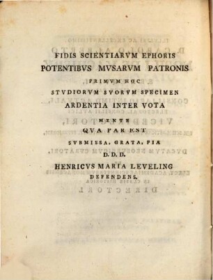 Atmosphaerae pressio varia observationibus baroscopicis propriis et alienis