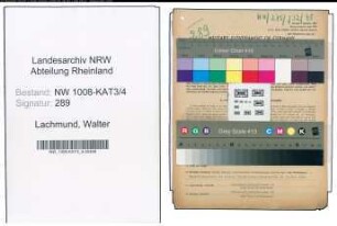 Entnazifizierung Walter Lachmund , geb. 28.04.1913 (Verw.Sekretaer)