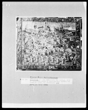 Hautelisse mit der Darstellung der Heiligen Orte in Jerusalem