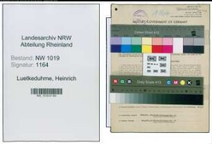 Entnazifizierung Heinrich Luetkeduhme , geb. 24.05.1892 (Kaufmann)
