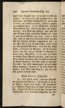 430-446, Das vierte Capitel. - Das fünfte Capitel.