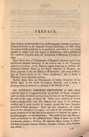 Classified List of Photographs, taken for the Department of Science and Art, 1