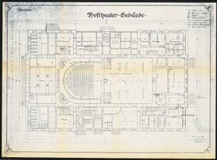 Herzogliches Hoftheater, Coburg: Grundriss Parterre 1:100