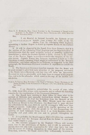 From C. T. Buckland, esq. junior secretary to the government of Bengal, to the secretary to the board of revenue, lower provinces. - (No. 3533, dated the 26th November 1858)