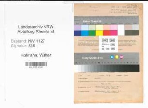 Entnazifizierung Walter Hofmann , geb. 20.10.1898 (Bauhilfsarbeiter)