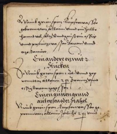 Ein andere etz mit 2 Stuccken; Einen gutten grund auf eyen oder Stahel.