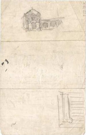 Hildebrand, Adolf von; München; Preußische Gesandtschaft und Schackgalerie, Neubau - Teilansicht, Detail