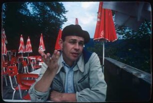 Ingolf Thiel im Biergarten