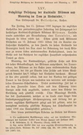 309-313 Endgültige Beisetzung der Kardinäle Wiseman und Manning im Dom zu Westminster