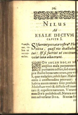 Nilus Ad Esaiae Dictvm Capite I.