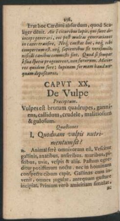 Caput XX. De Vulpe