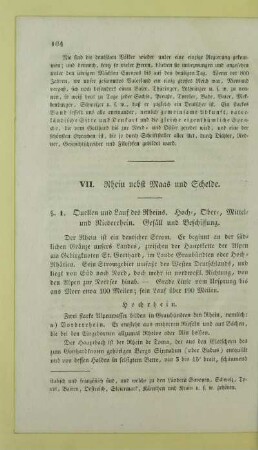 VII. Rhein nebst Maas und Schelde