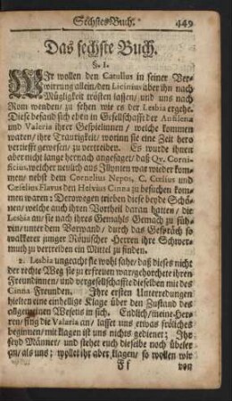 Das sechste Buch.