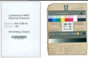 Entnazifizierung Eduard Hinnenberg , geb. 06.04.1891 (Gastwirt)