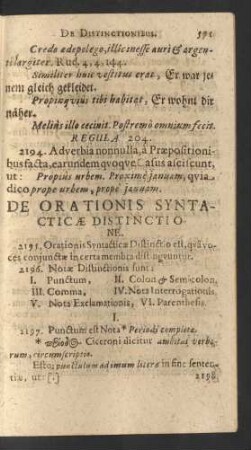 De Orationis Syntacticae Distinctione.