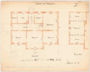 Wohnhaus: Grundriss EG, Dachgeschoss