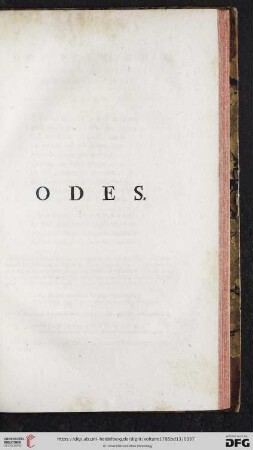 Odes