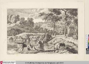 [Landschaft mit drei Männern; Landscape with three men]